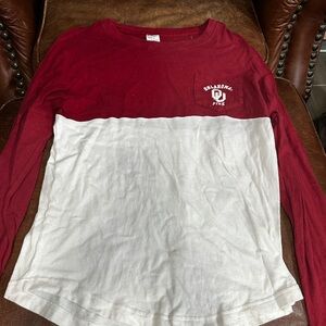 VS PINK University of Oklahoma OU Long Sleeve Shirt